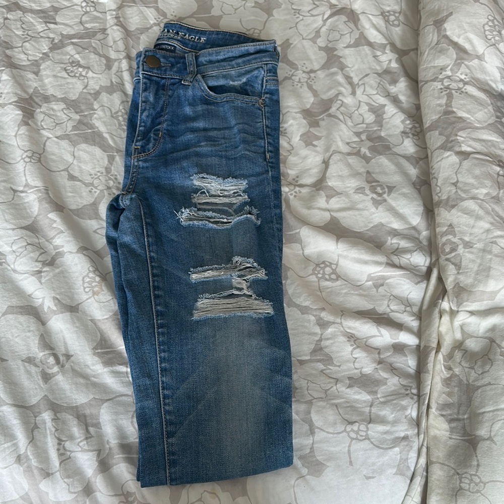 American Eagle Outfitters Blue Skinny Jeans